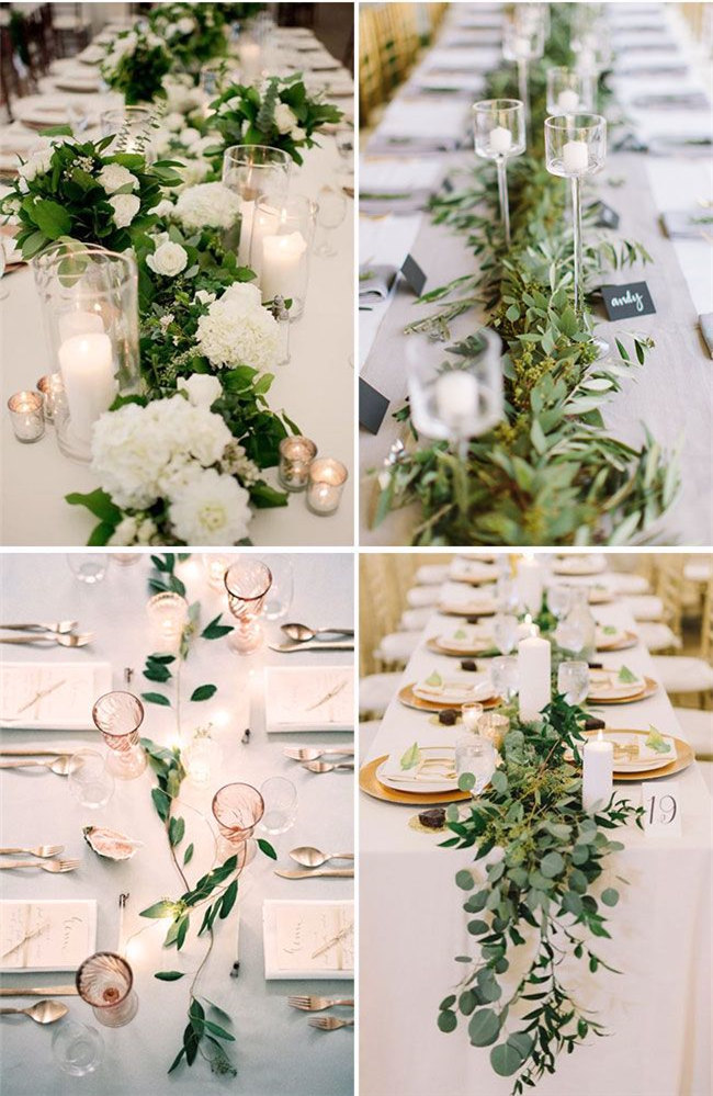 Romantic Greenery Wedding Centerpieces Romantic Greenery Wedding Centerpieces