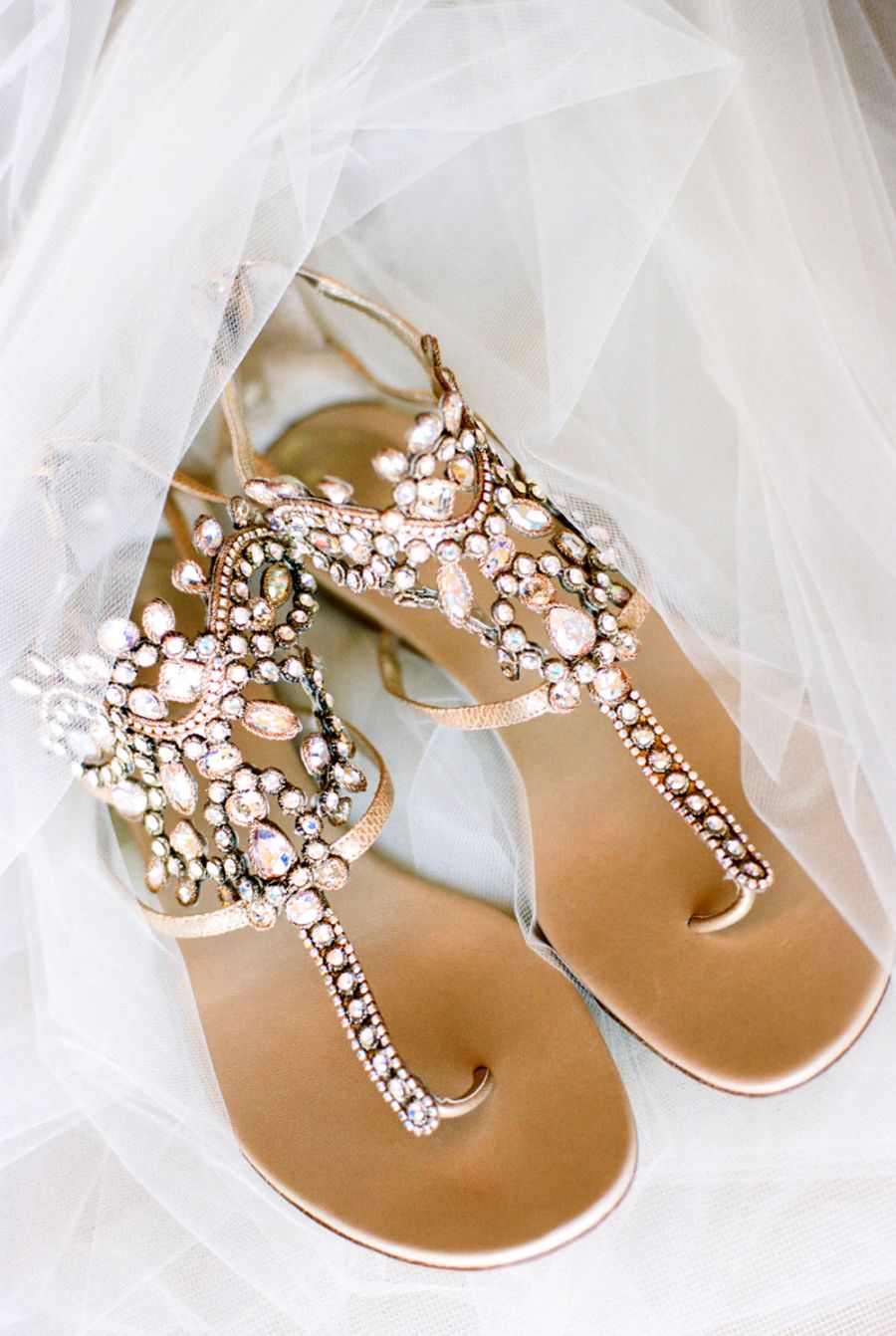 Marquise Crystal Cluster Straps Flat Sandals | David's Bridal-hkpdtq2012.edu.vn