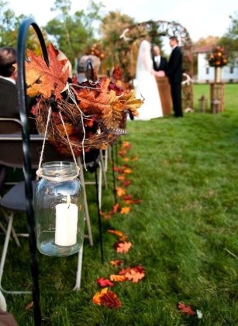 Fall Wedding Aisle Decorations to Blow Your Mind Away!