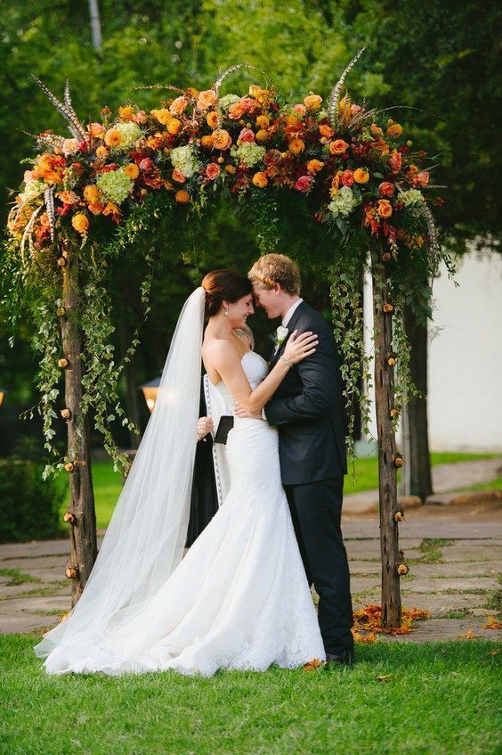 Sensational Fall Wedding Arch Ideas