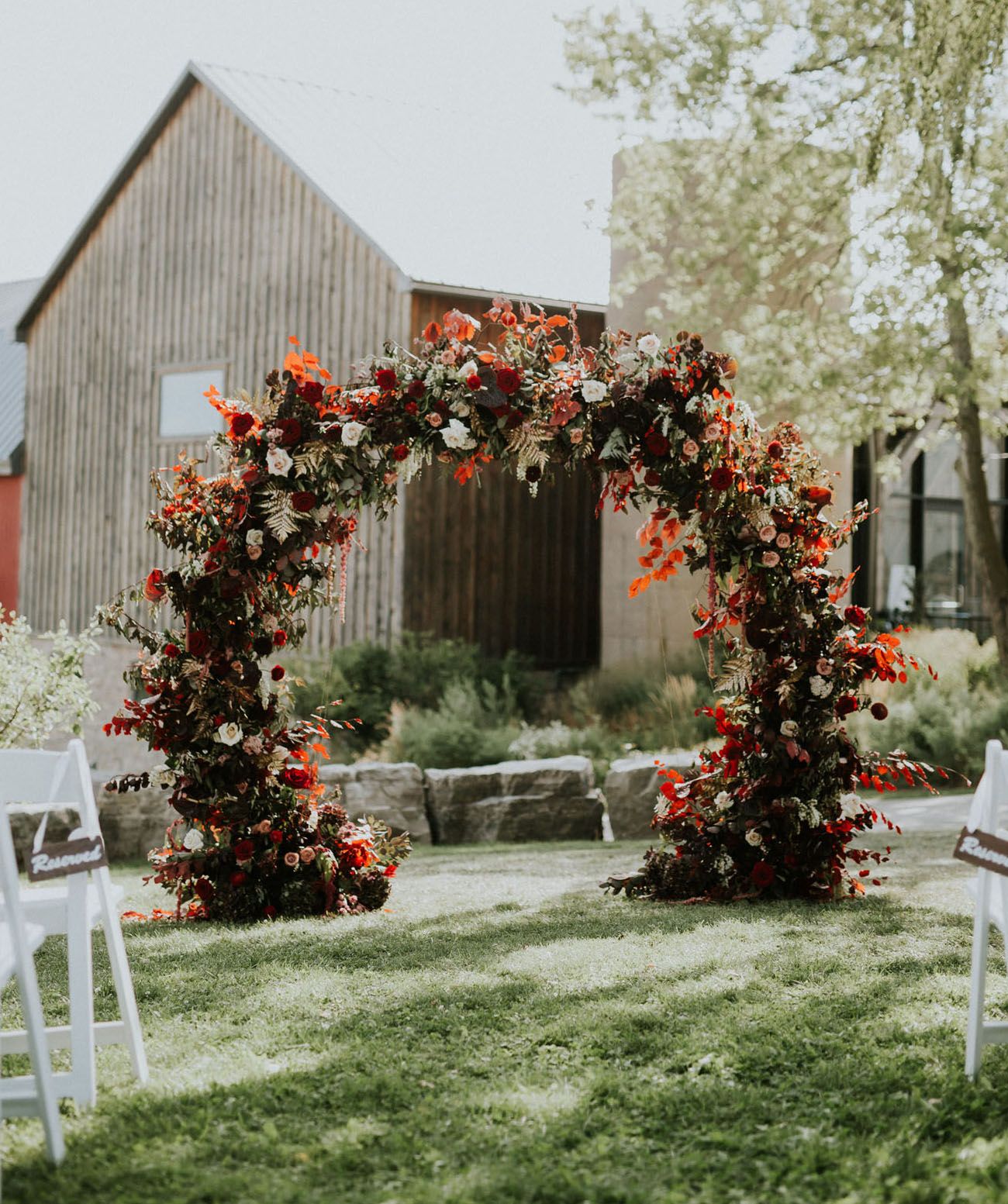 Sensational Fall Wedding Arch Ideas