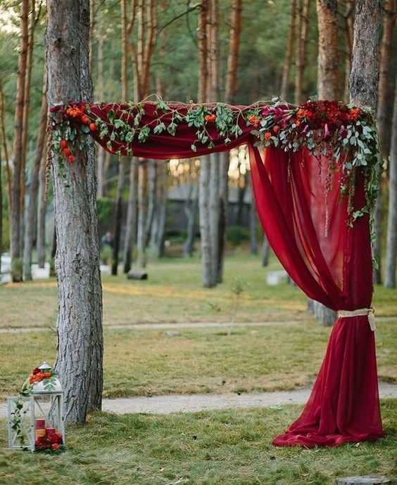 Sensational Fall Wedding Arch Ideas