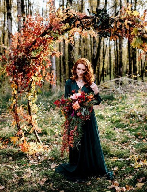 Sensational Fall Wedding Arch Ideas