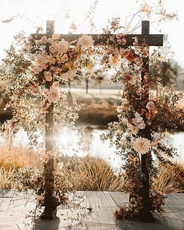 Sensational Fall Wedding Arch Ideas