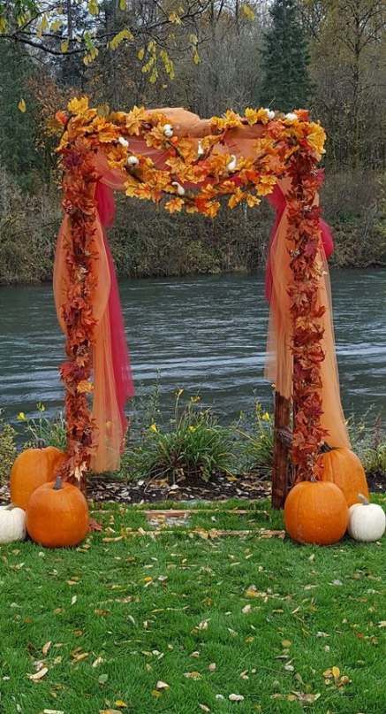 Sensational Fall Wedding Arch Ideas