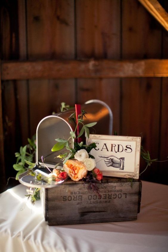 Vintage Mailbox Wedding Decoration Ideas