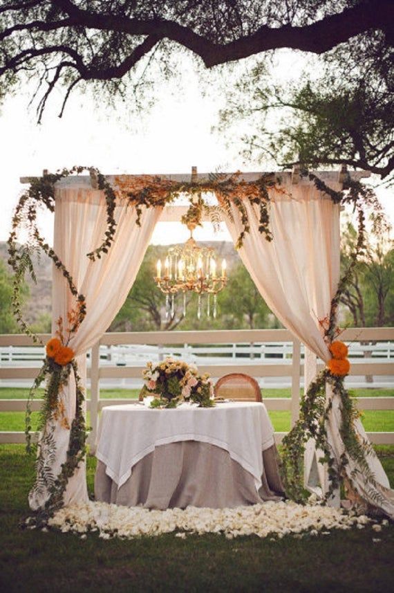 Winter Wedding Backdrop and Arches That Inspire