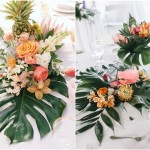 Amazing Bold Tropical Wedding Centerpieces