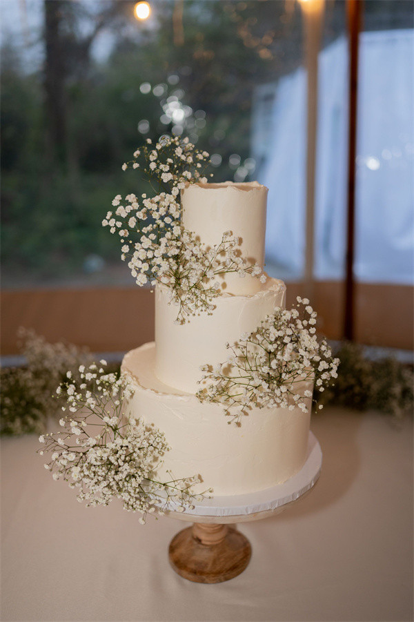 Baby's Breath Wedding Cake Decorations (4)