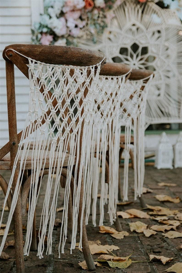 Delicate Chair Decorations with Macrame (2)