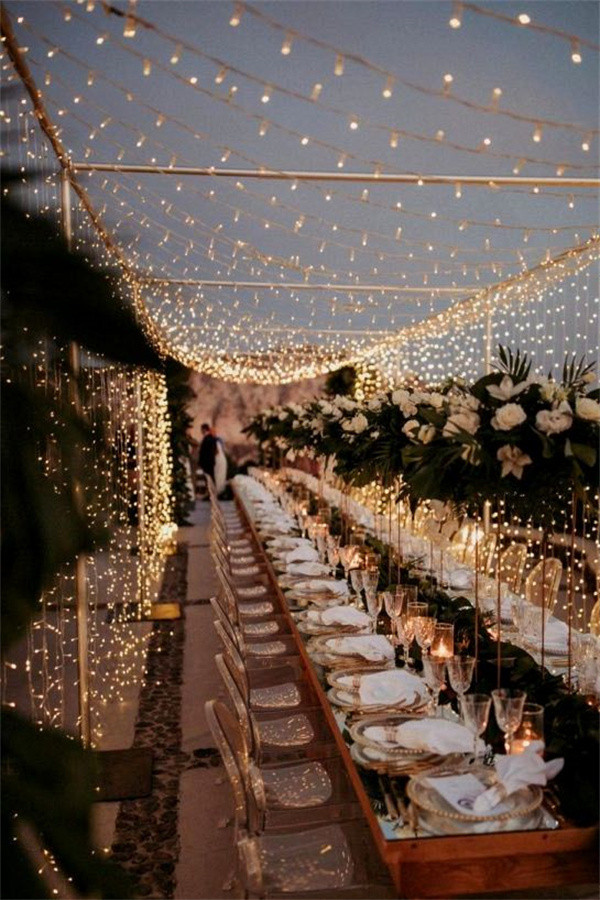 Fairy Lights for Whimsical Wedding Canopy (7)