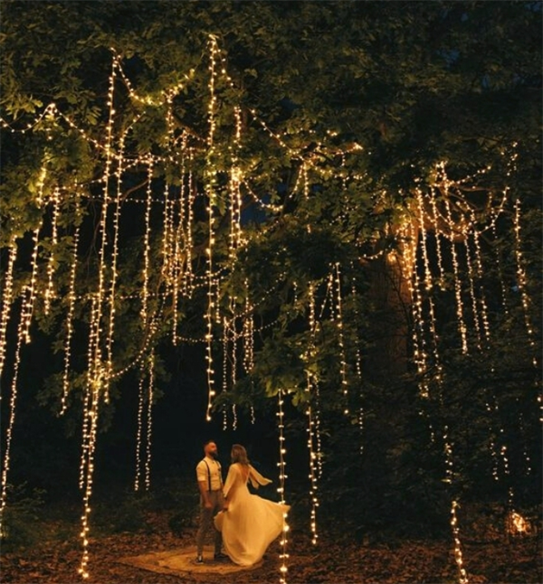 Illuminated Wedding Trees with Fairy Lights (1)