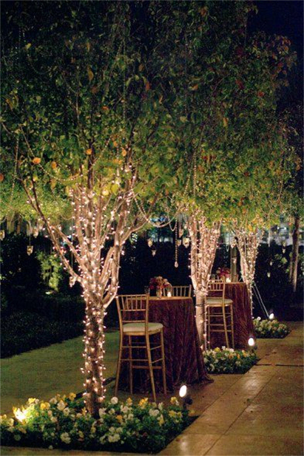 Illuminated Wedding Trees with Fairy Lights (2)