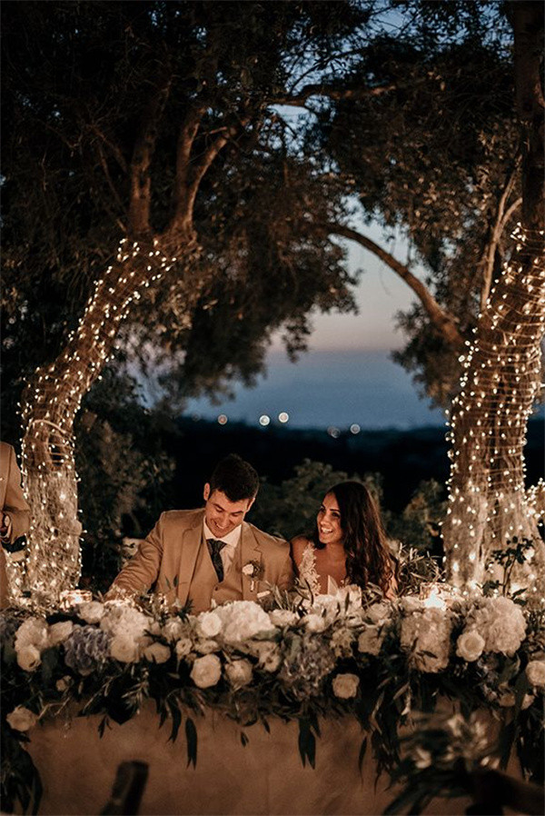 Illuminated Wedding Trees with Fairy Lights (4)