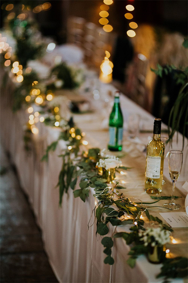 Wedding Table Decorations with Fairy Lights (3)