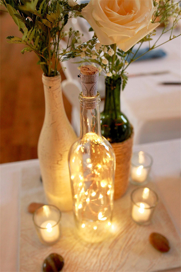 Wedding Table Decorations with Fairy Lights (4)