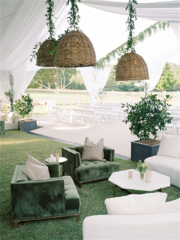 Tent Weddings with Comfortable Lounge Areas