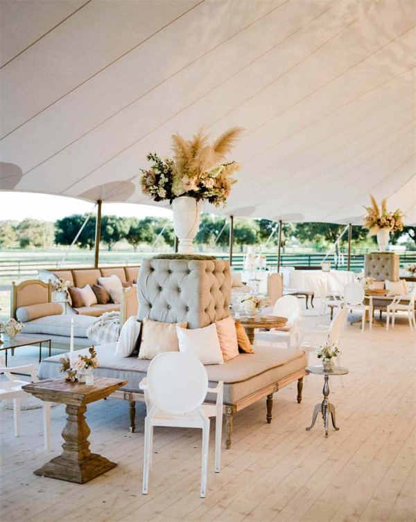 Comfortable Lounge Areas for Tent Wedding