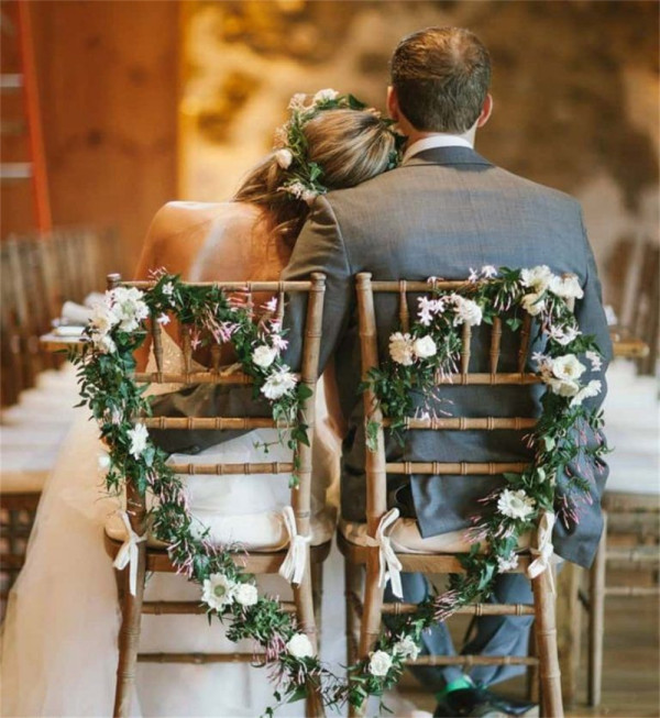 Wedding Chair Decoration With Flowers