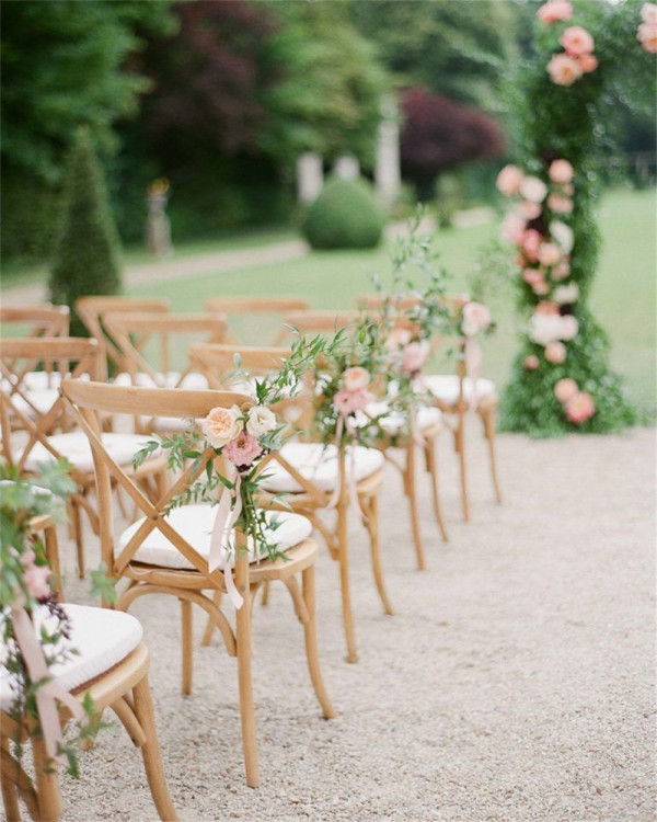 Wedding Chair Decor With Flowers