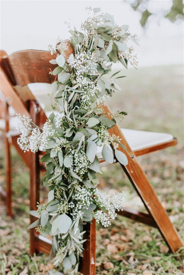 Floral Wedding Chair Decoration