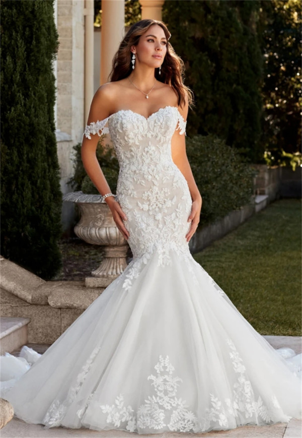 Sexy Mermaid Bridal Dresses with Lace