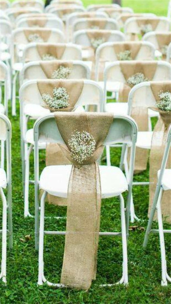 Outdoor Wedding Chair Decorations