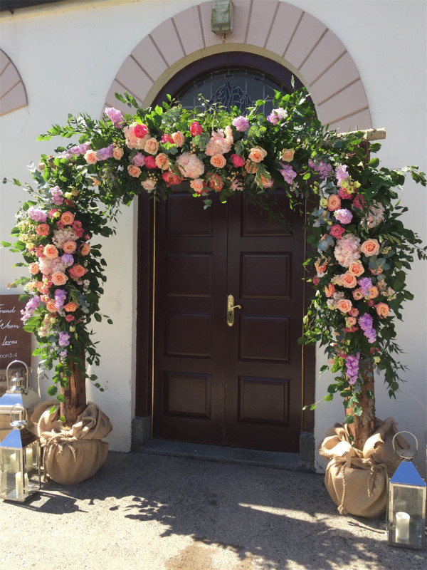 Floral Arch Church Wedding Doorway Ideas