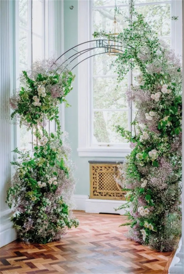 Whimsical Floral Church Wedding Doorway Ideas 