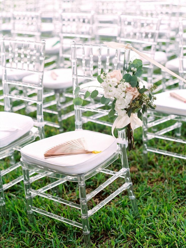 simple wedding chair decorations