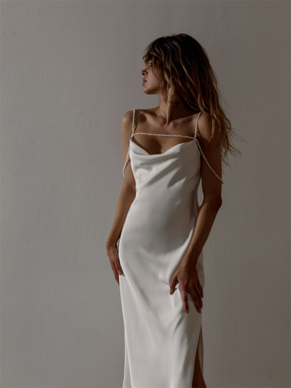 Sexy Slip Wedding Dresses with  Unique Design