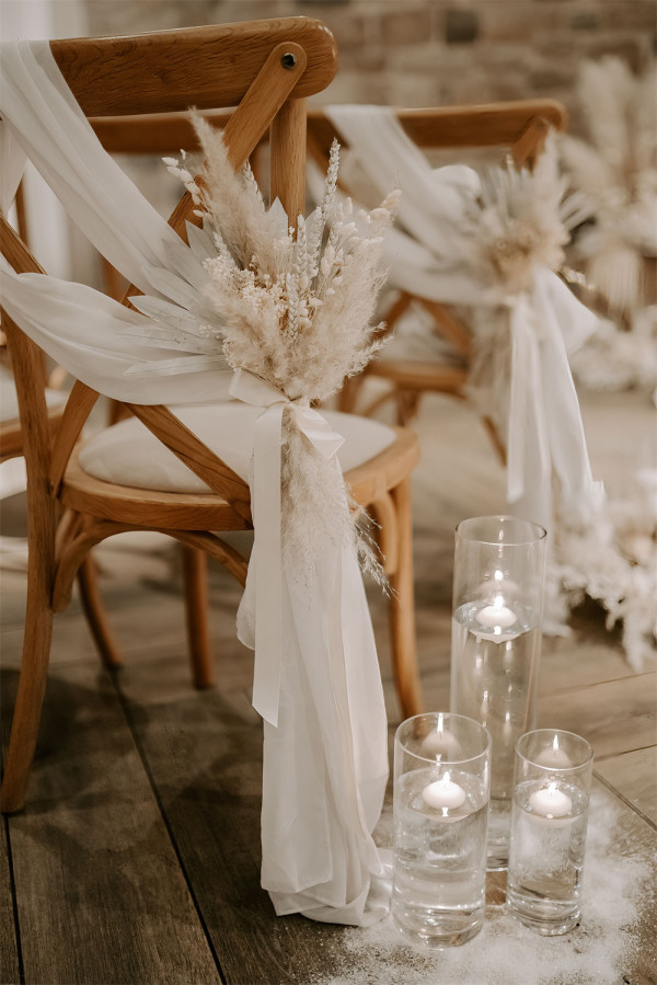 Wedding Chair Decorations Ideas With Ribbons