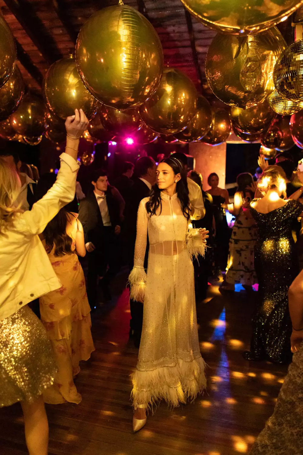 Dancing Floor for Retro Wedding Disco Ball 