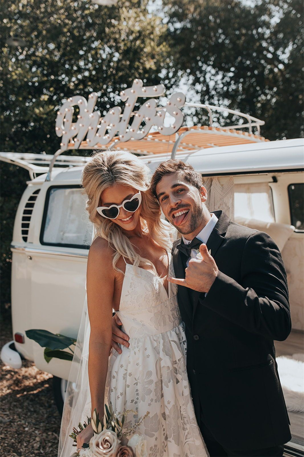 Vintage Mini Van Photo Booth for Retro Weddings