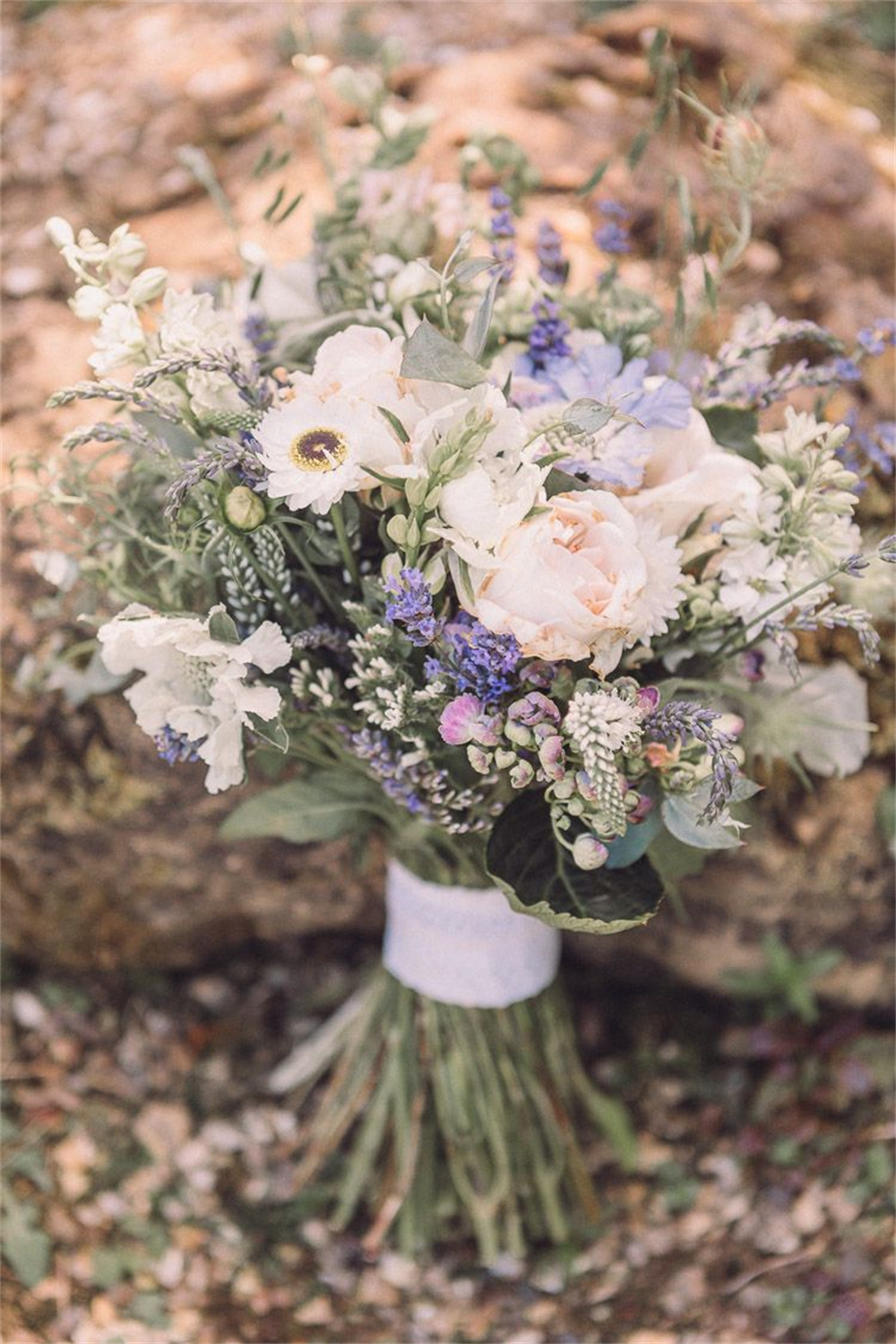 Romantic Lavender Wedding Bouquets for Winter  Weddings